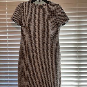Calvin Klein Animal print dress w/ exposed zipper